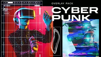 Movavi Video Suite 2025 Steam Edition - Cyberpunk Overlay Pack Screenshot 1