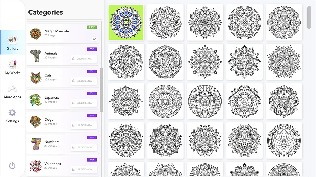 Coloring Book for Adults - Full Version Screenshot 1