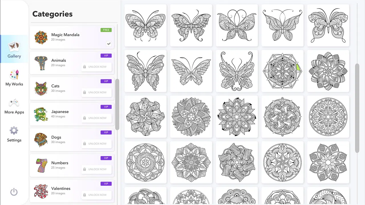 Coloring Book for Adults - Full Version Screenshot 2
