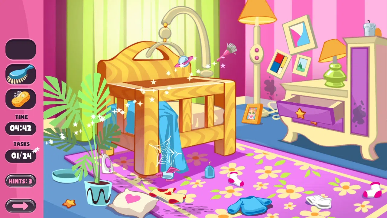 Home Cleaning: Cozy Baby Cleanup Screenshot 0