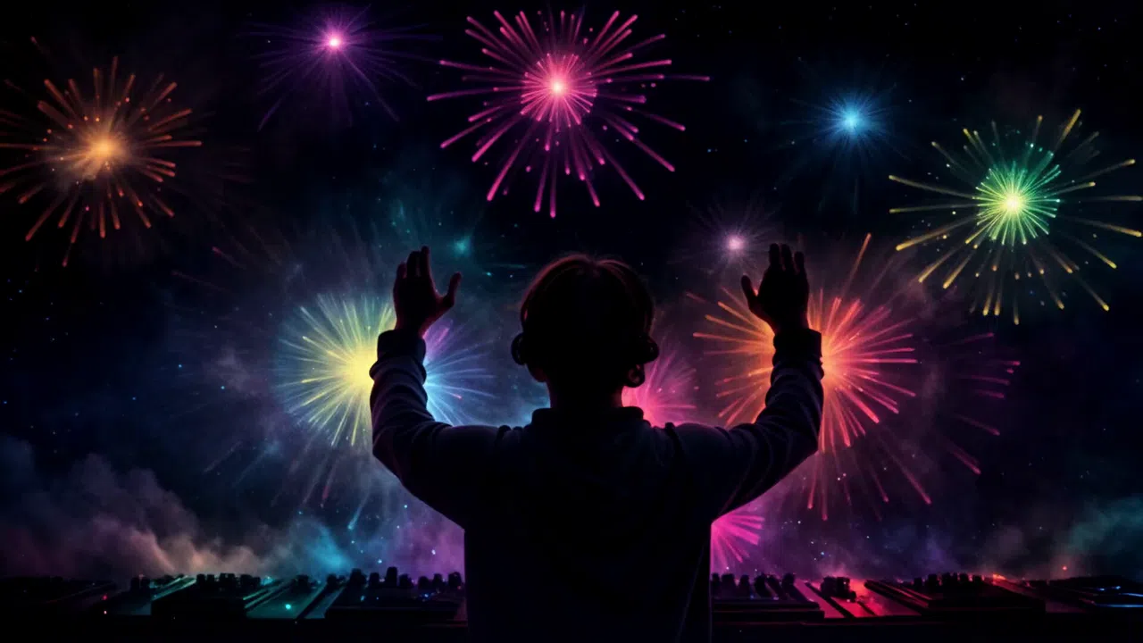 AI-VJ - New Year Visuals Screenshot 0