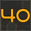 Level 40 completed icon