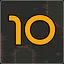 Level 10 completed icon