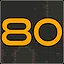 Level 80 completed icon