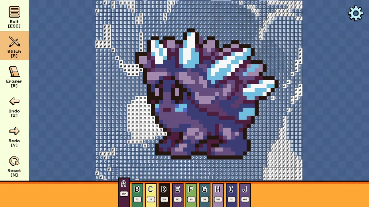 Pixel Cross Stitch - Menacing Monsters Pack 2 Screenshot 0