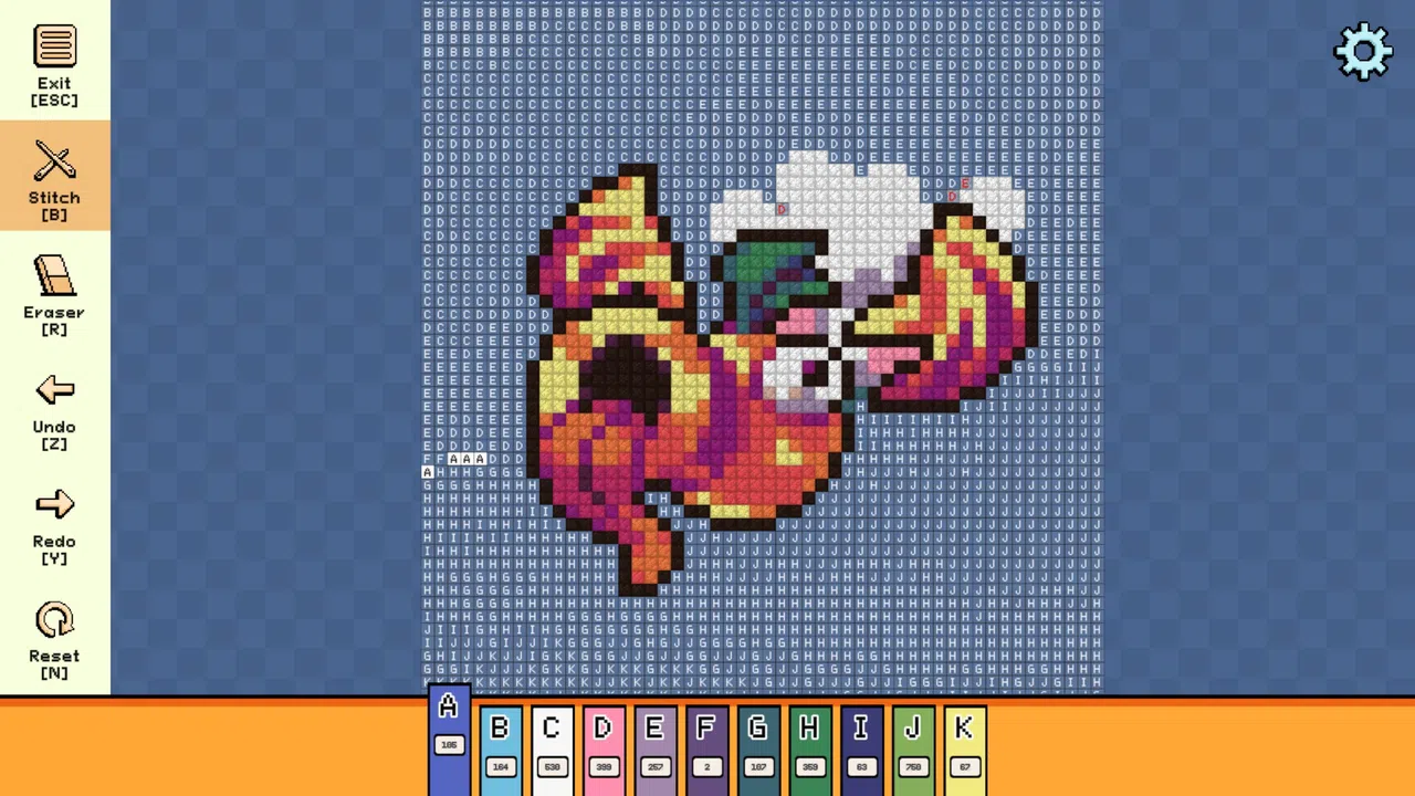 Pixel Cross Stitch - Menacing Monsters Pack 2 Screenshot 3