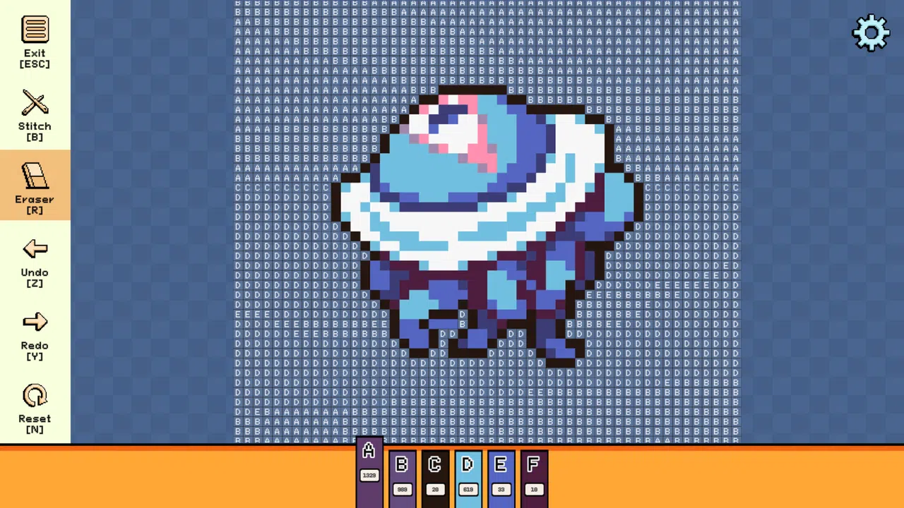 Pixel Cross Stitch - Menacing Monsters Pack Screenshot 2