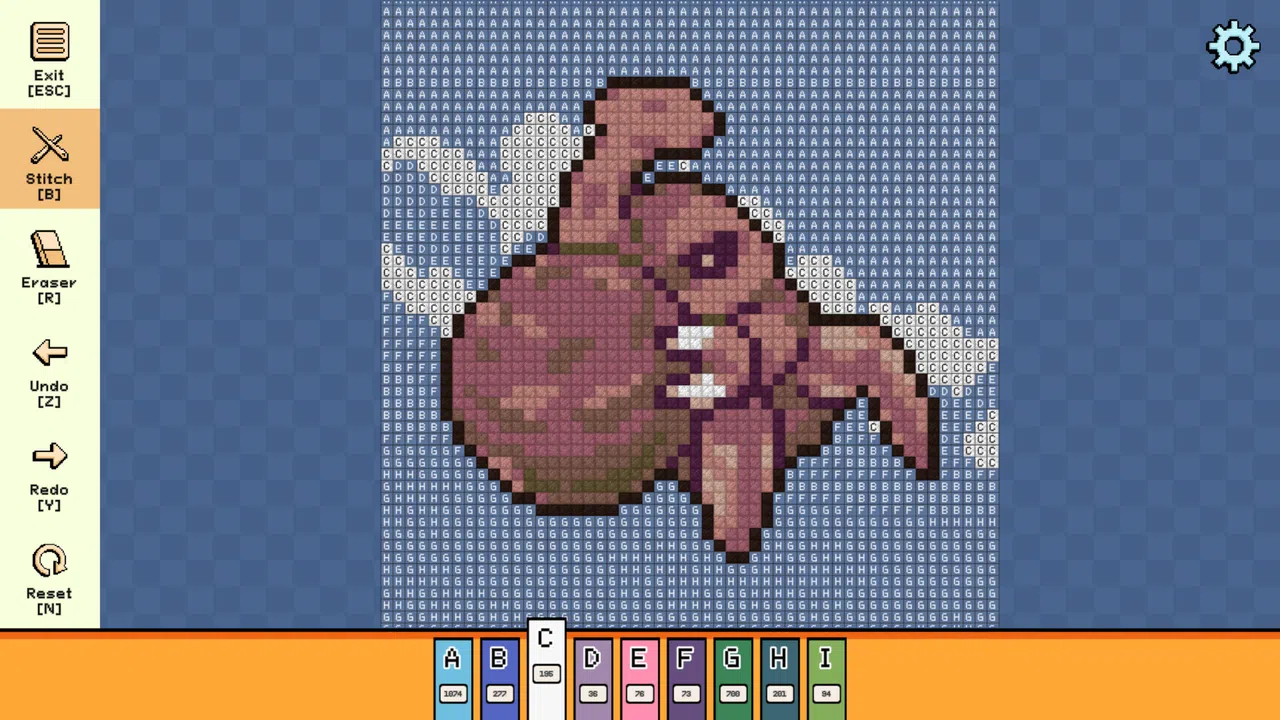 Pixel Cross Stitch - Menacing Monsters Pack Screenshot 0