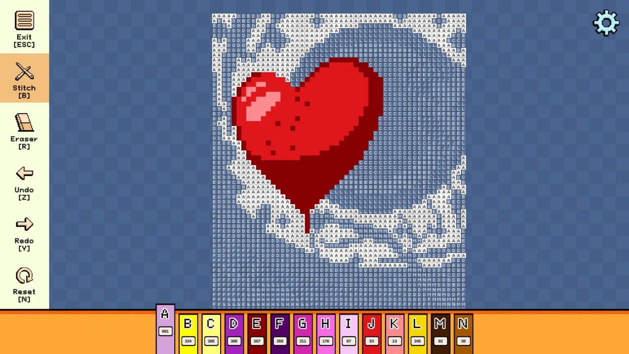 Pixel Cross Stitch - Valentine's Day Pack Screenshot 1