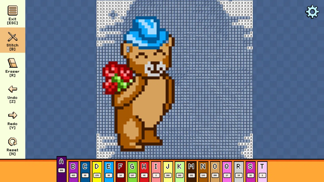 Pixel Cross Stitch - Valentine's Day Pack Screenshot 2