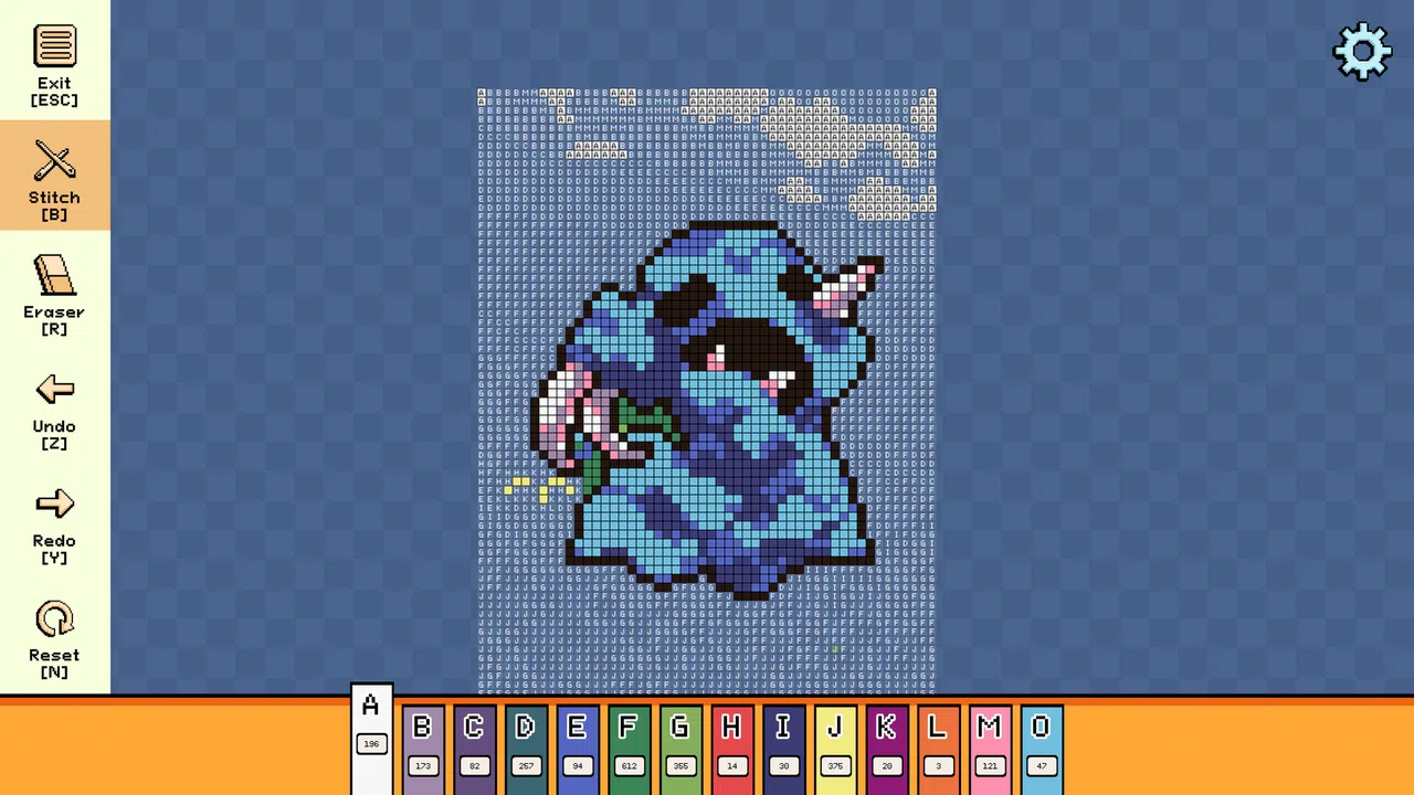 Pixel Cross Stitch - Menacing Monsters Pack 3 Screenshot 0