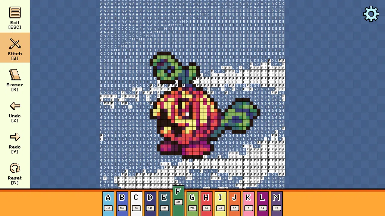 Pixel Cross Stitch - Menacing Monsters Pack 3 Screenshot 3