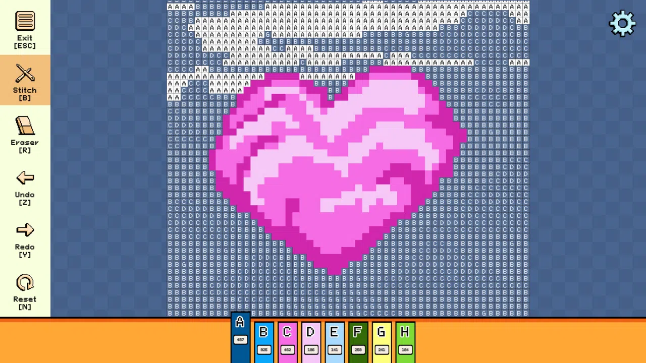 Pixel Cross Stitch - Valentine's Day Pack 2 Screenshot 2
