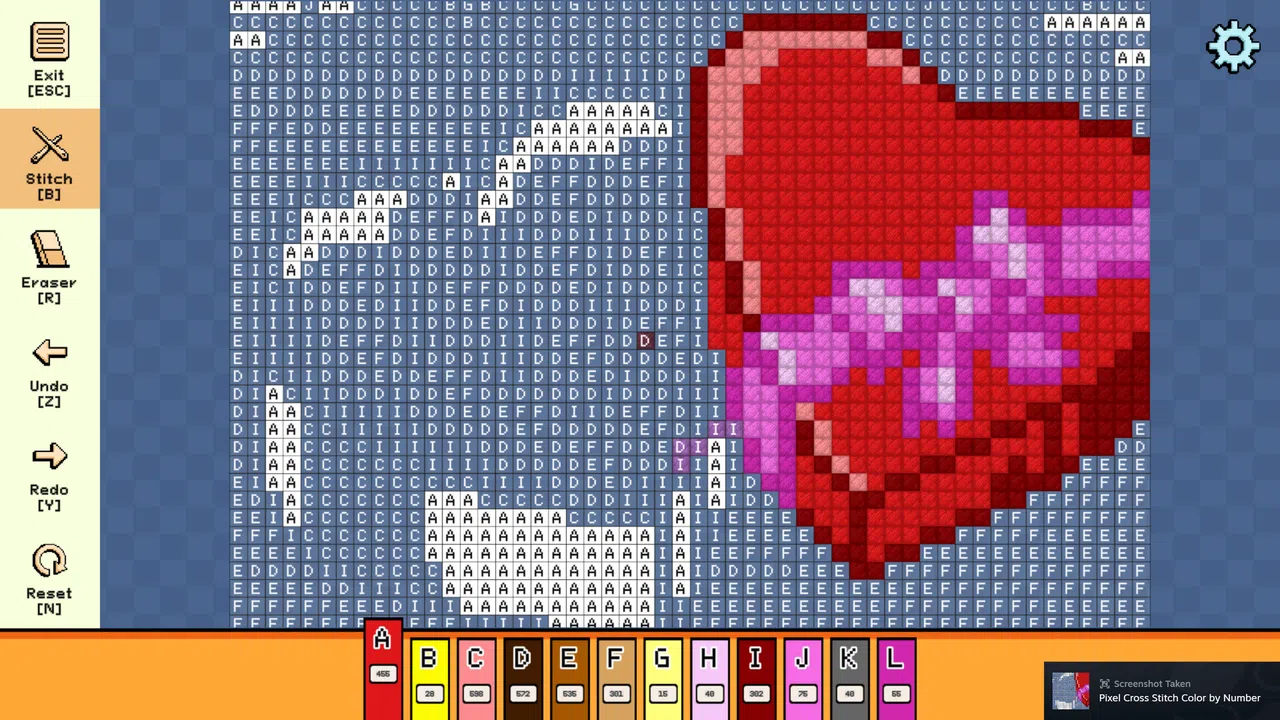 Pixel Cross Stitch - Valentine's Day Pack 2 Screenshot 3