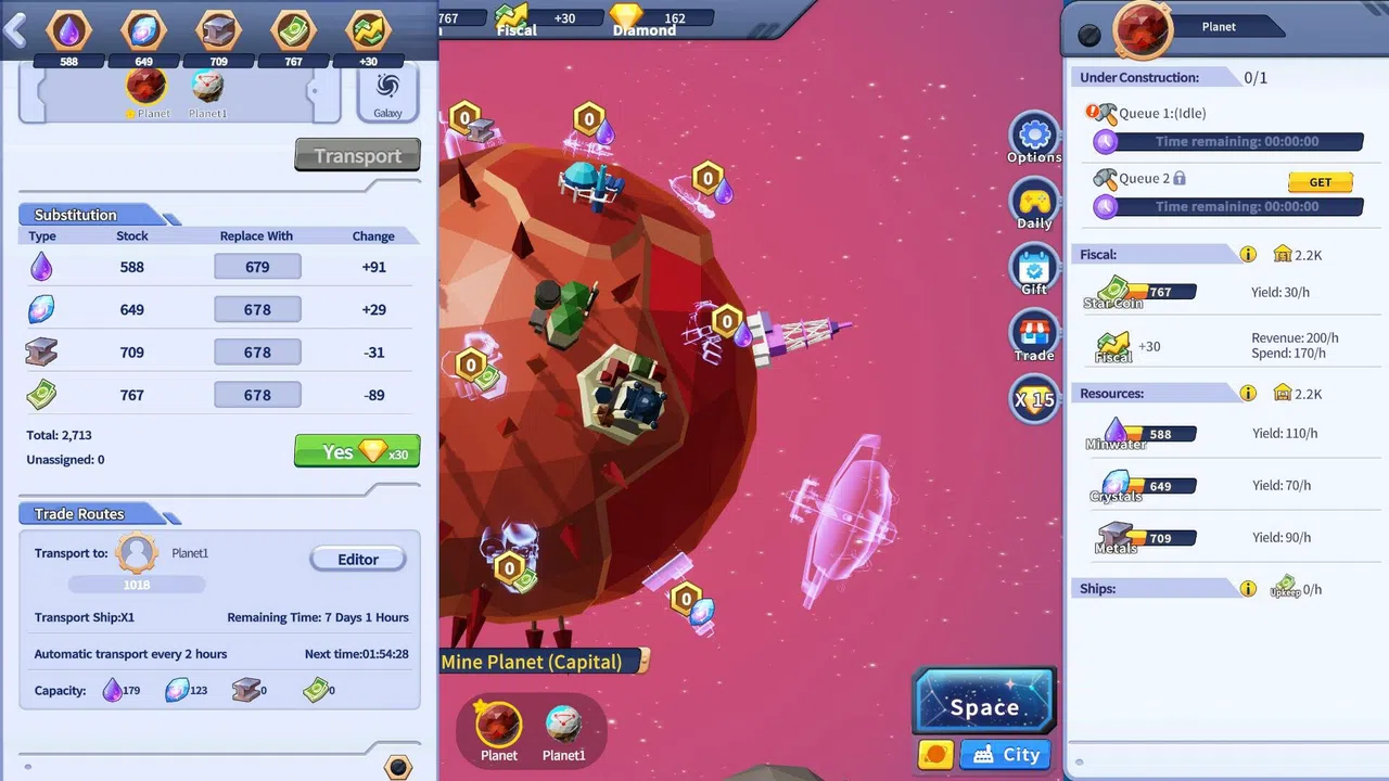 Let's Build Wonders: Galaxy — Star Trade Chamber Pass Screenshot 0
