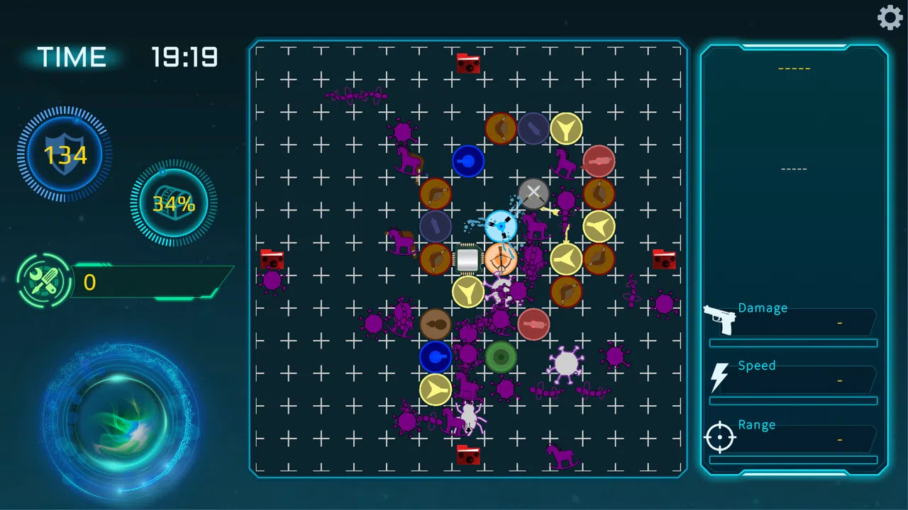 Tower defense for virus Screenshot 1
