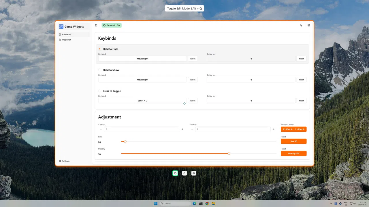 Game Widgets Screenshot 0