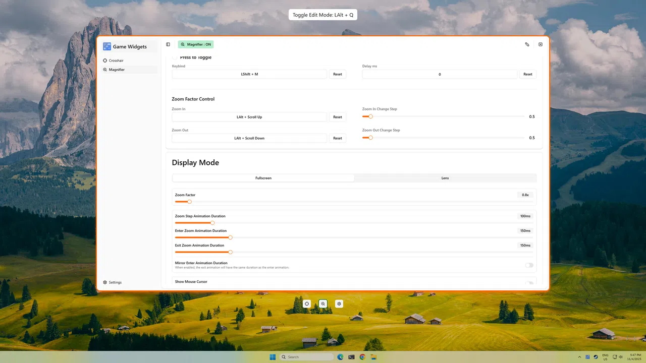 Game Widgets Screenshot 1