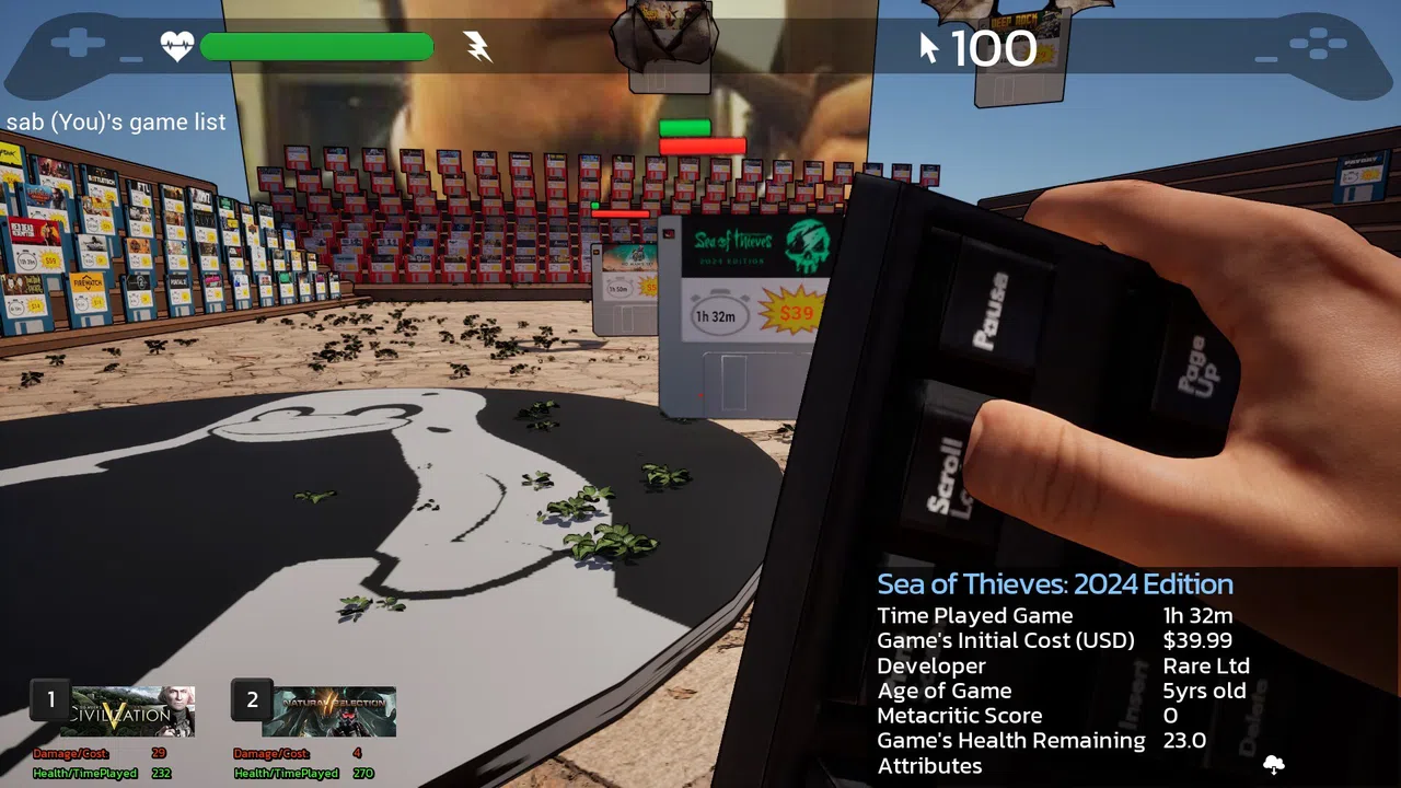 Game Quest: The Backlog Battler Screenshot 2