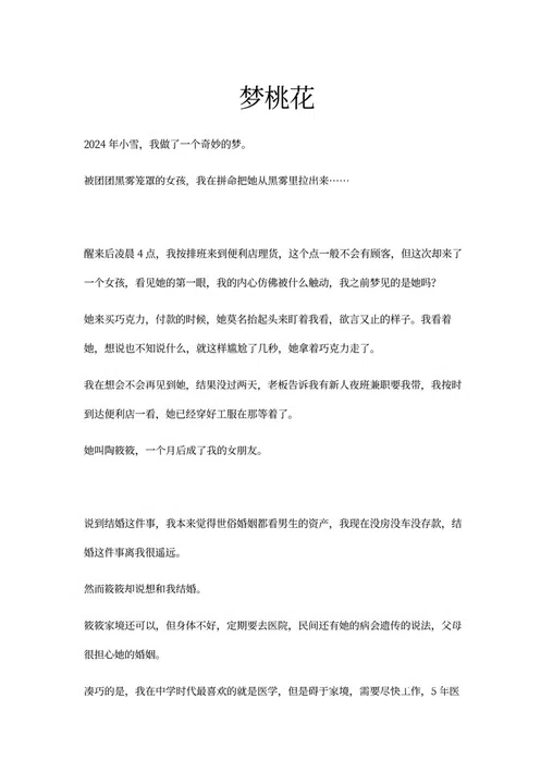 阴桃花 - 番外篇：梦桃花（乙巳清明版） Screenshot 0
