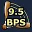9.5 Bonks per second icon