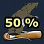 50% of progress reached icon