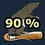 90% of progress reached icon