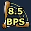 8.5 Bonks per second icon