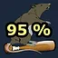 95% of progress reached icon