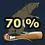 70% of progress reached icon