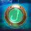 Experienced angler fishing icon