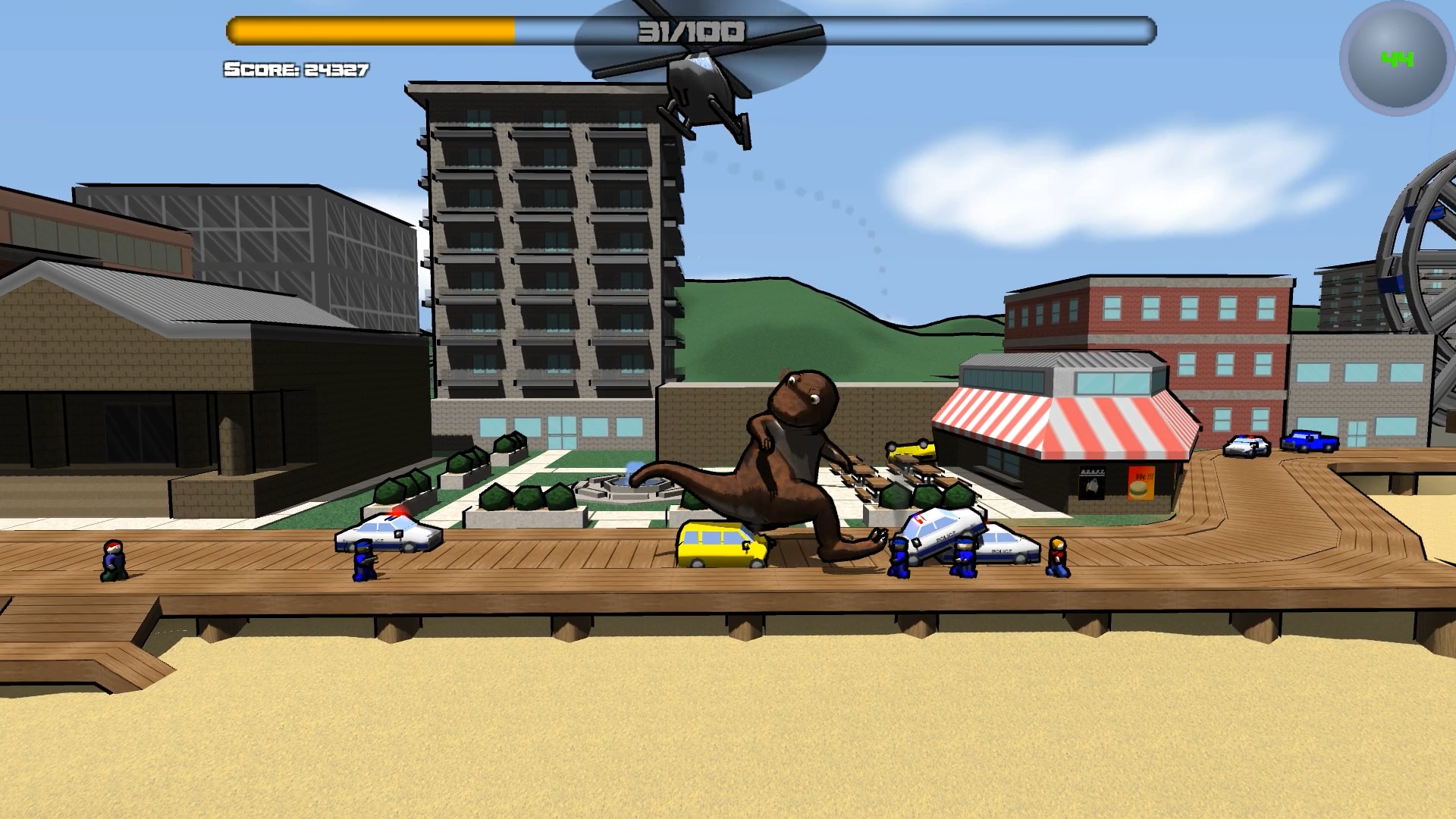 Attack of the Giant Mutant Lizard Screenshot 2