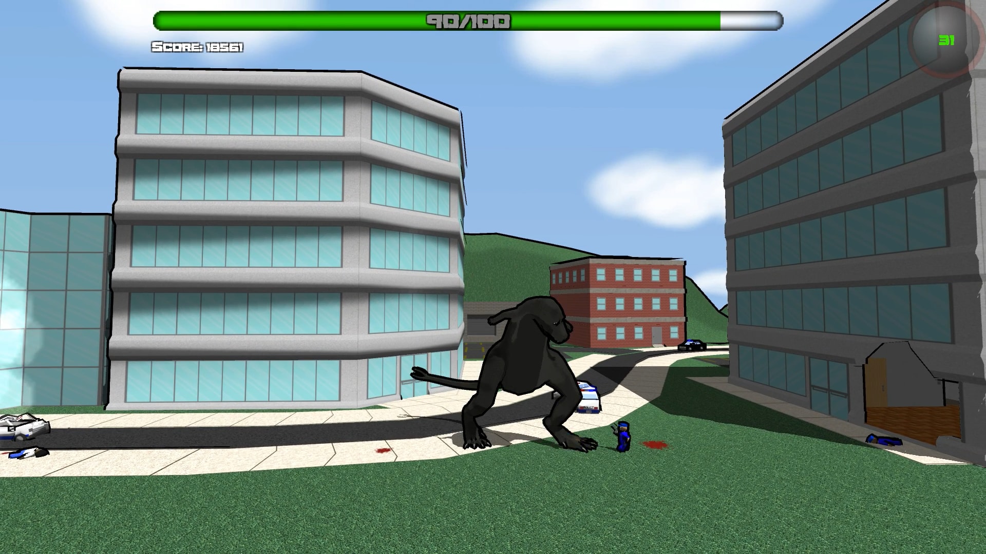 Attack of the Giant Mutant Lizard Screenshot 1