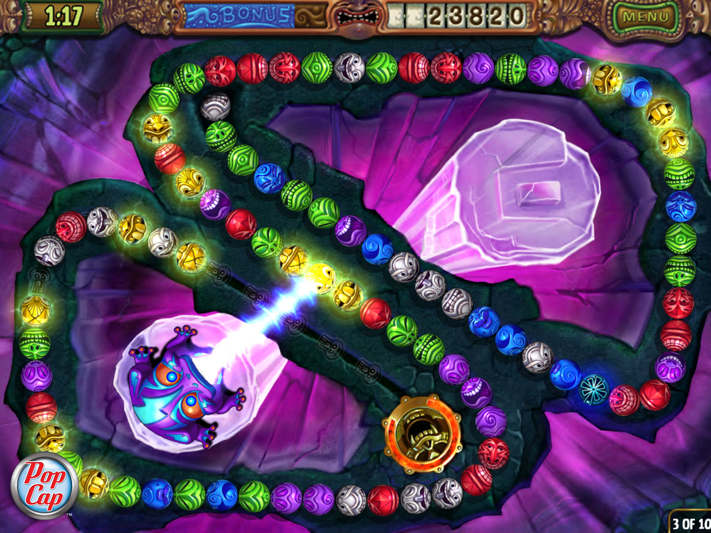 Zuma's Revenge! Screenshot 1