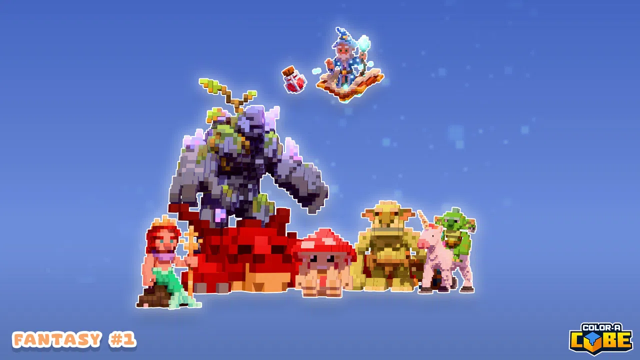 Color-A-Cube - Fantasy Pack #1 Screenshot 0