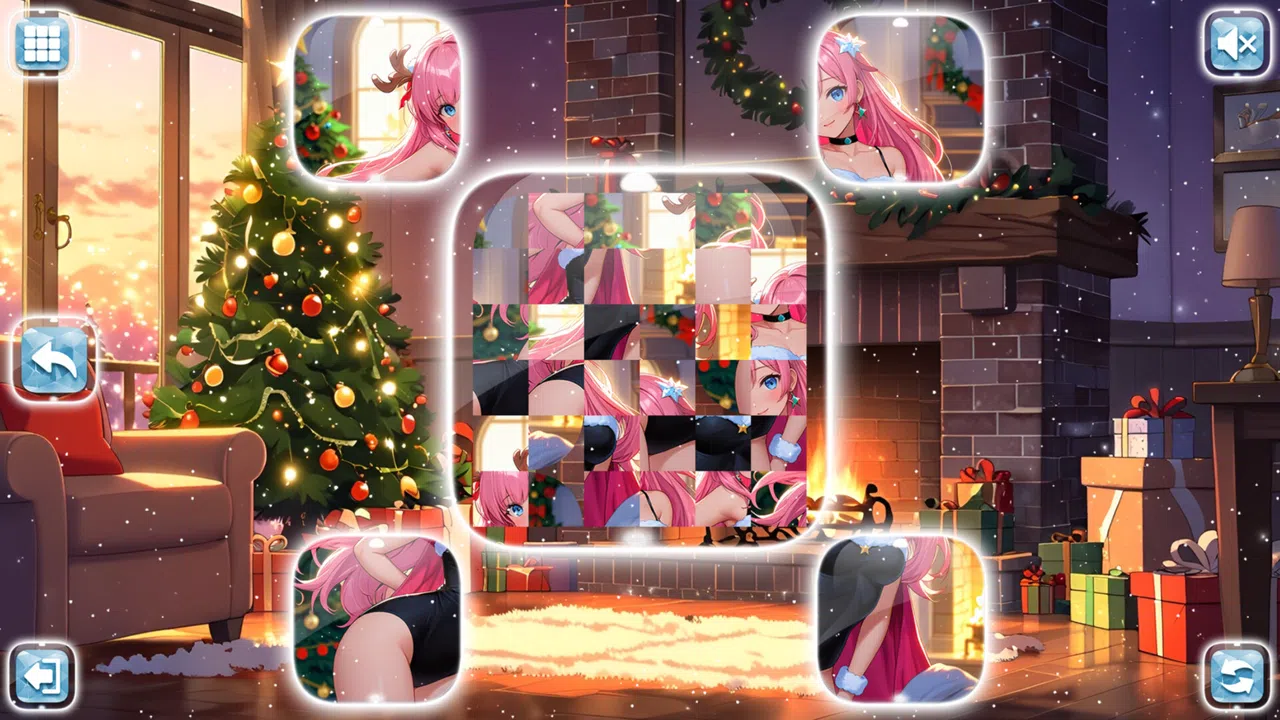 Lovely Anime Puzzle: Christmas Screenshot 6