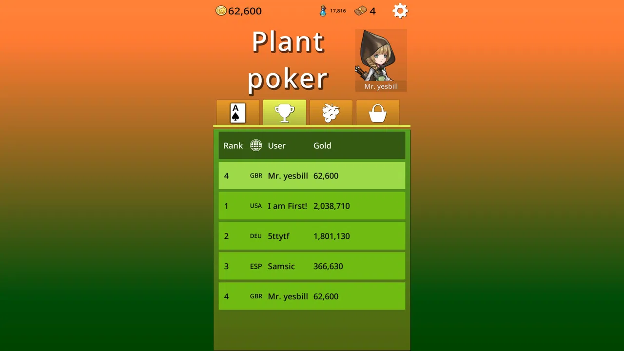 Plant poker Screenshot 2