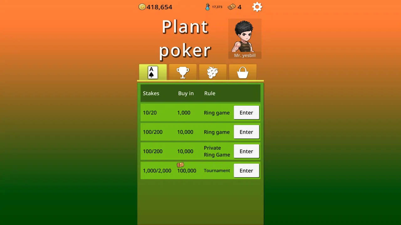 Plant poker Screenshot 0