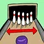 Bowling lane width icon