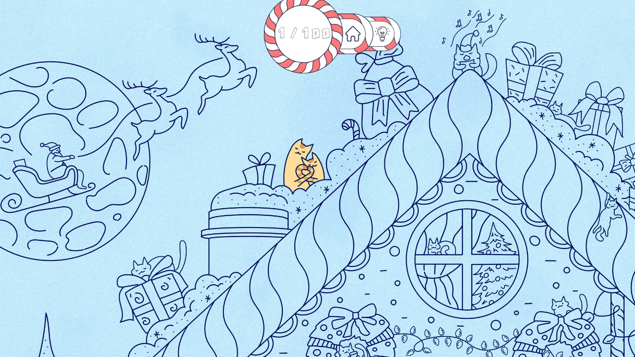 Cats Visiting Christmas Town Screenshot 2
