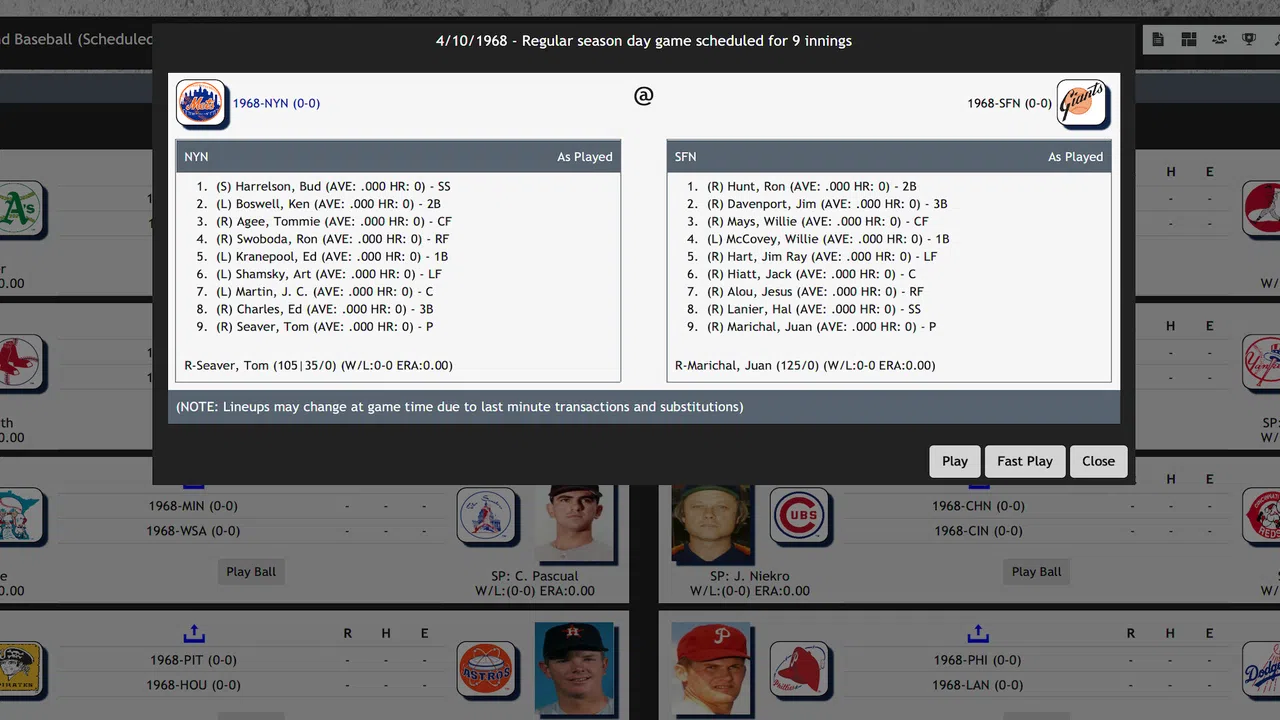Digital Diamond Baseball V13 Screenshot 2