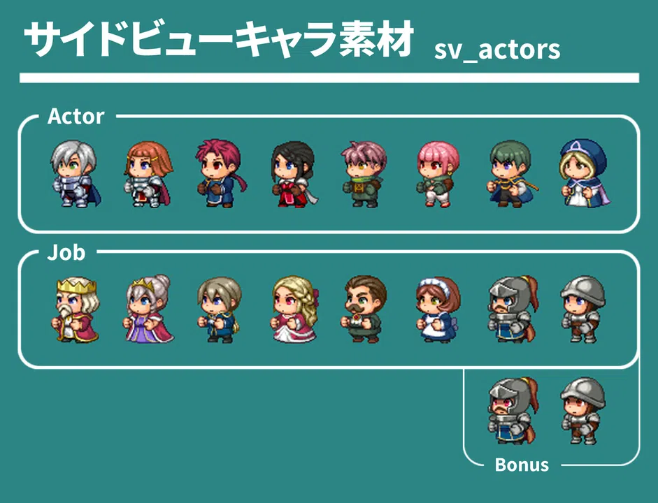 RPG Maker MV - REFMAP Fantasy Character Pack 2 Screenshot 4