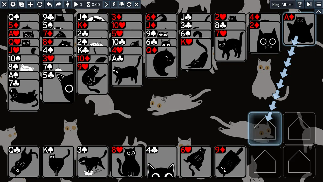Free Solitaire - Cats Screenshot 2