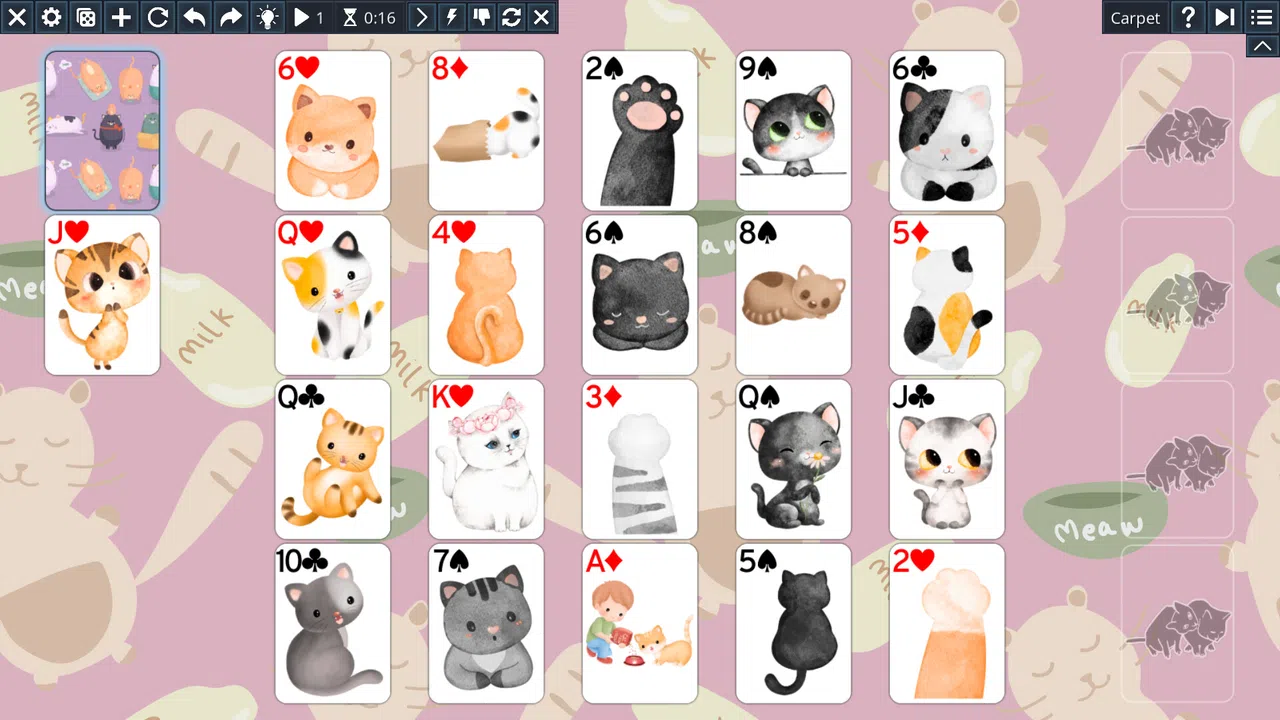 Free Solitaire - Cats Screenshot 1