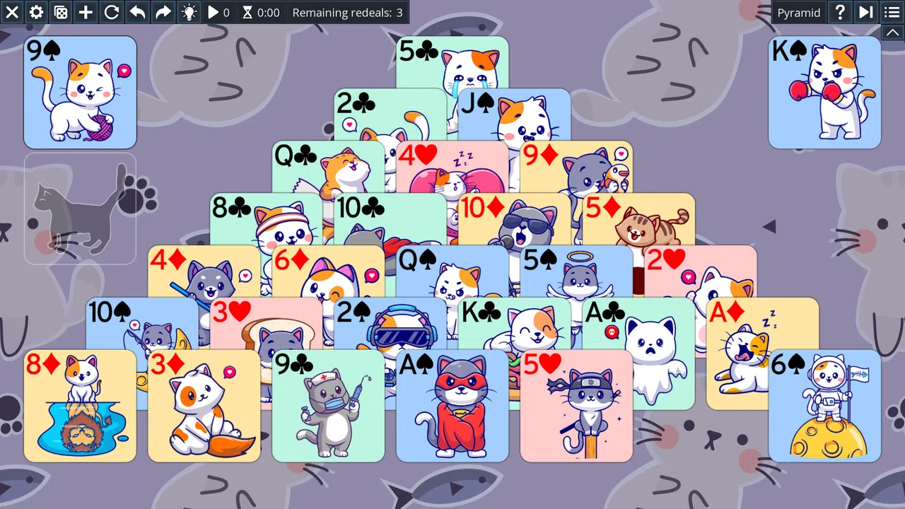 Free Solitaire - Cats Screenshot 3