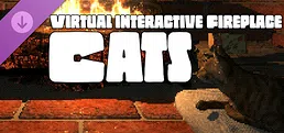 Virtual Interactive Fireplace - Cats