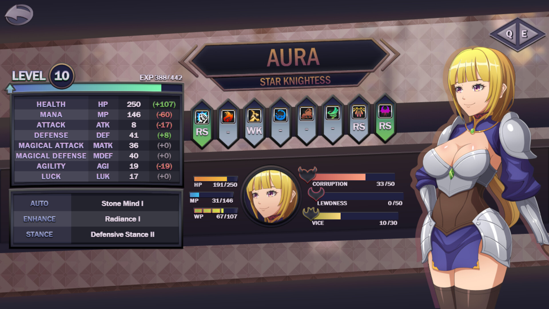 Star Knightess Aura Screenshot 1