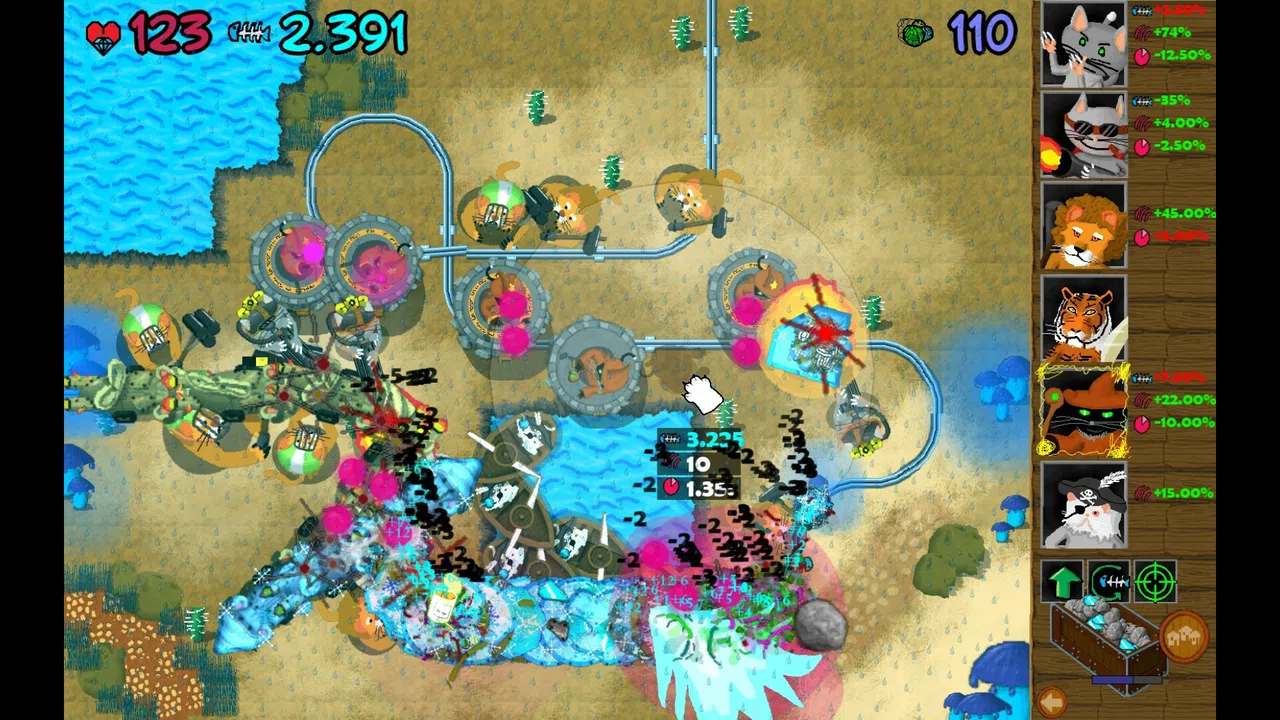 Meow TD: Endless Yarn Screenshot 4