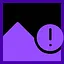 Glowing purple steak icon
