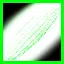 Glowing green corn icon